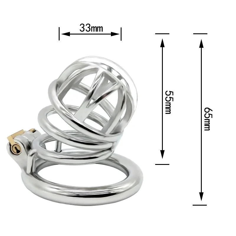 Newly Ring for Men Erection Lightweight Chastity Cage Body-Safe Penis Cage for Men with Ring
