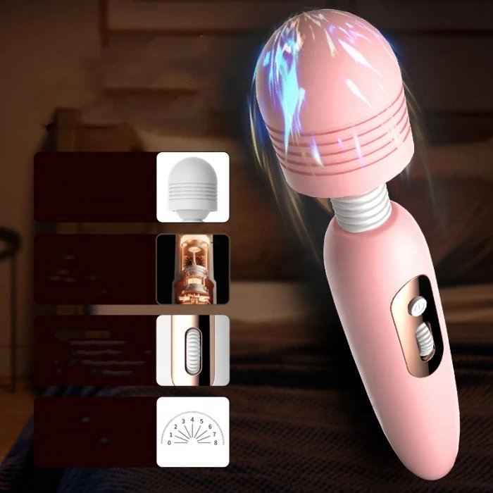 Wireless AV Wand Massager Mini USB Power Adult Dildo Clitoral & G-Spot Vibrator Sex Toy for Women
