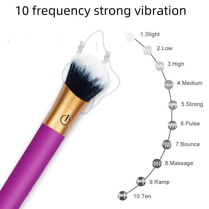 Women's G Spot Clit Clitoris Stimulator New Design 10 Frequency Strong Vibrating Brush Sex Toys Vibrators Product Category