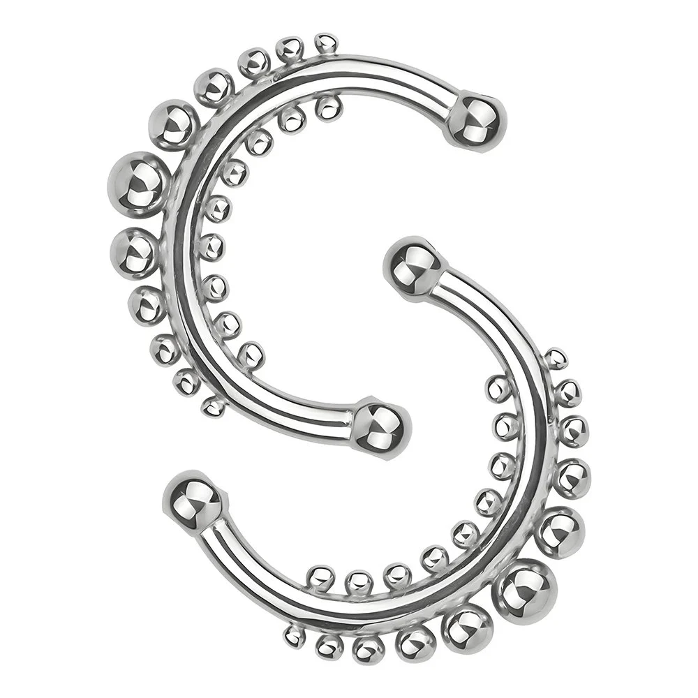 Nipple Clamps with Steel Balls for Women Adult Single Chain Clamps Comfortable Sex Toys