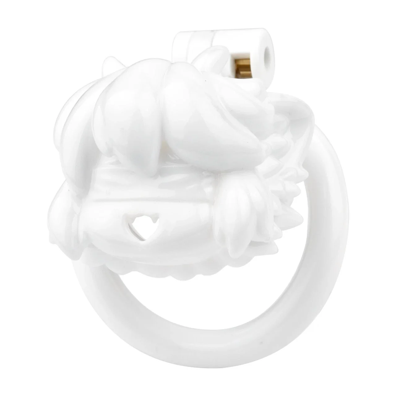 Adult Shop ABS Resin White Cock Cage Penis Ring Dick Lock Bondage Belt Fetish Sex Toy Chastity Cage for Men