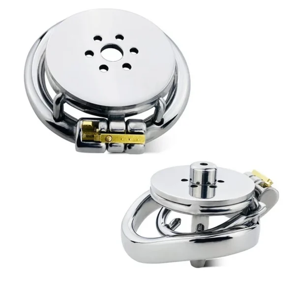 Flat Chastity Cage Male Invisible Stainless Steel Chastity Belt Device Flat Cage Sissy Binding