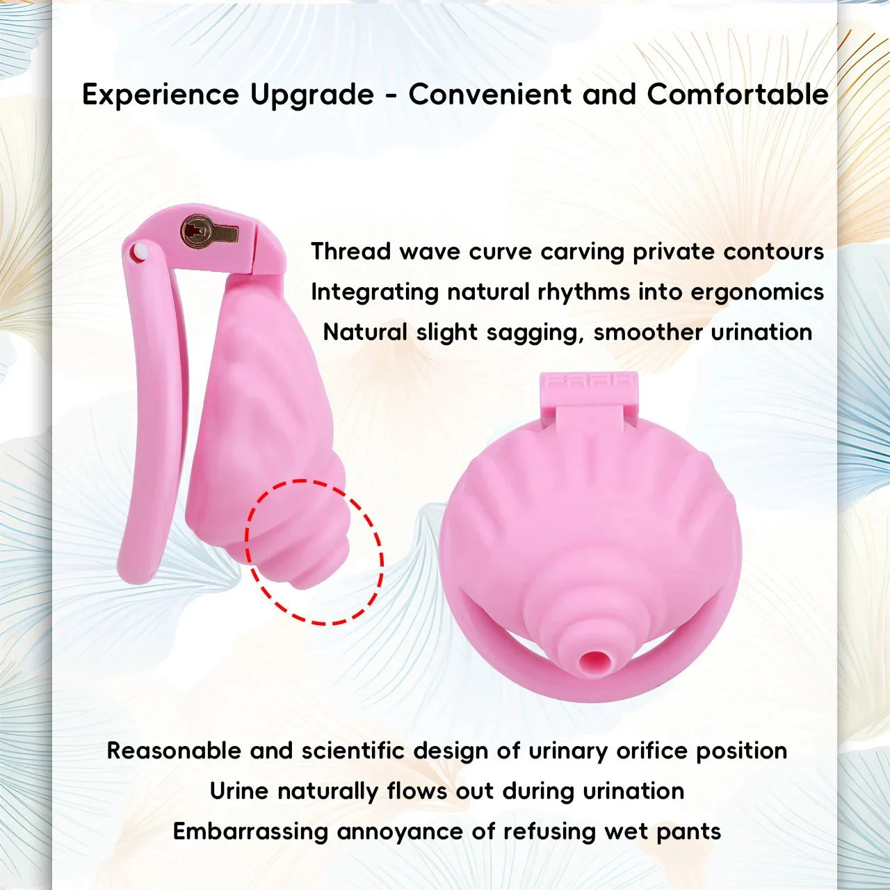 Conch Male Male Chastity Cage Sex Toys Sissies Femboy Cock Cage Device Penis Ring Male With 4 Size Men's Sex Toy
