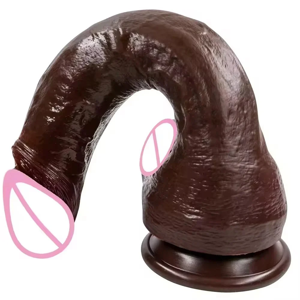 Top Cock Realistic Dildo Black Big Huge Penis Adults Anal Sex Toys Vagina Strapon Masturbators for Woman G-spot Stimulator