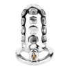 Silver Male Chastity Cage Lock Cock Device Stainless Steel Male Chastity Lock Penis Restraint Lock Cage Sex Toys for Man
