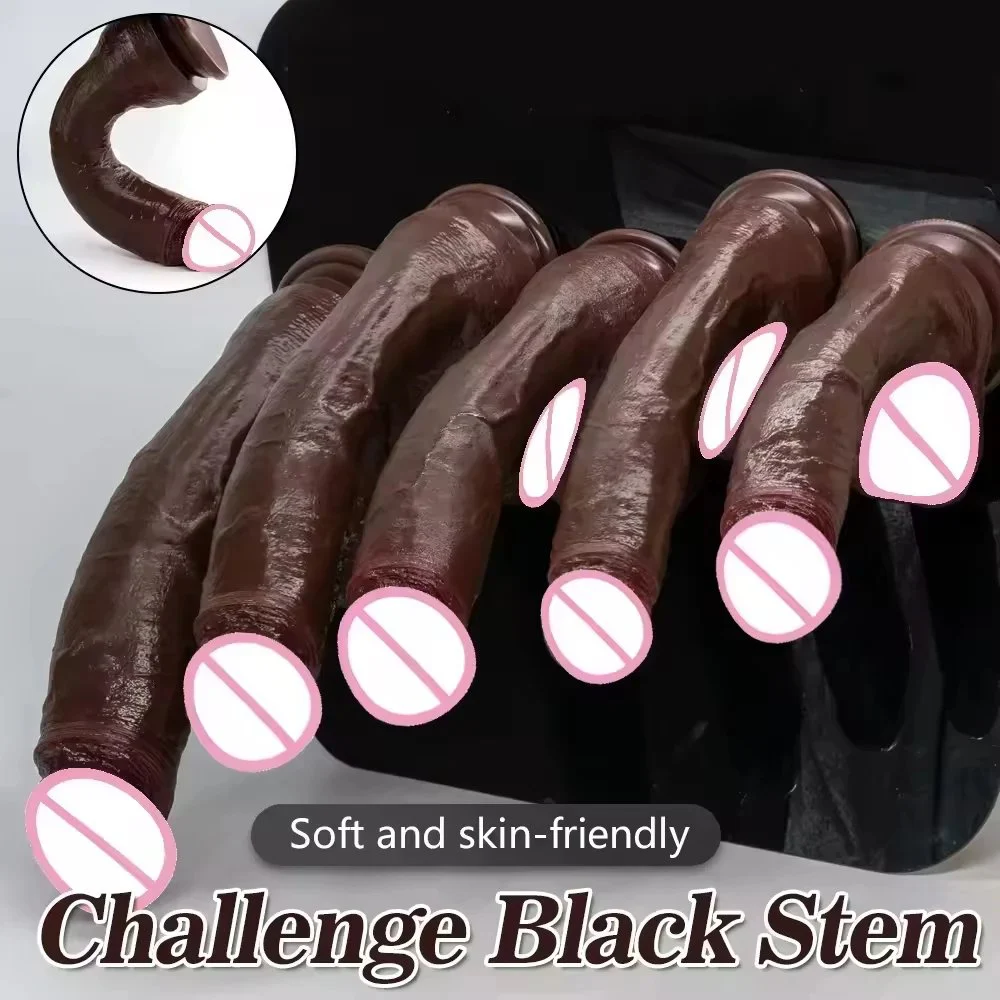 Top Cock Realistic Dildo Black Big Huge Penis Adults Anal Sex Toys Vagina Strapon Masturbators for Woman G-spot Stimulator
