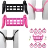 Doubled Head Chastity Cage, Sissy Chastity Cage for Gay Boy,chastity Cage for Men,sissy Chastity Cage Belt