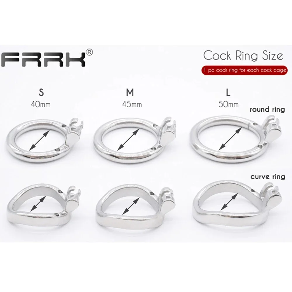 Metal Male Chastity Cage 2.6 Steel Penis Ring Cock Lock Bondage Sex Toys for Men Adult Supplies Shop