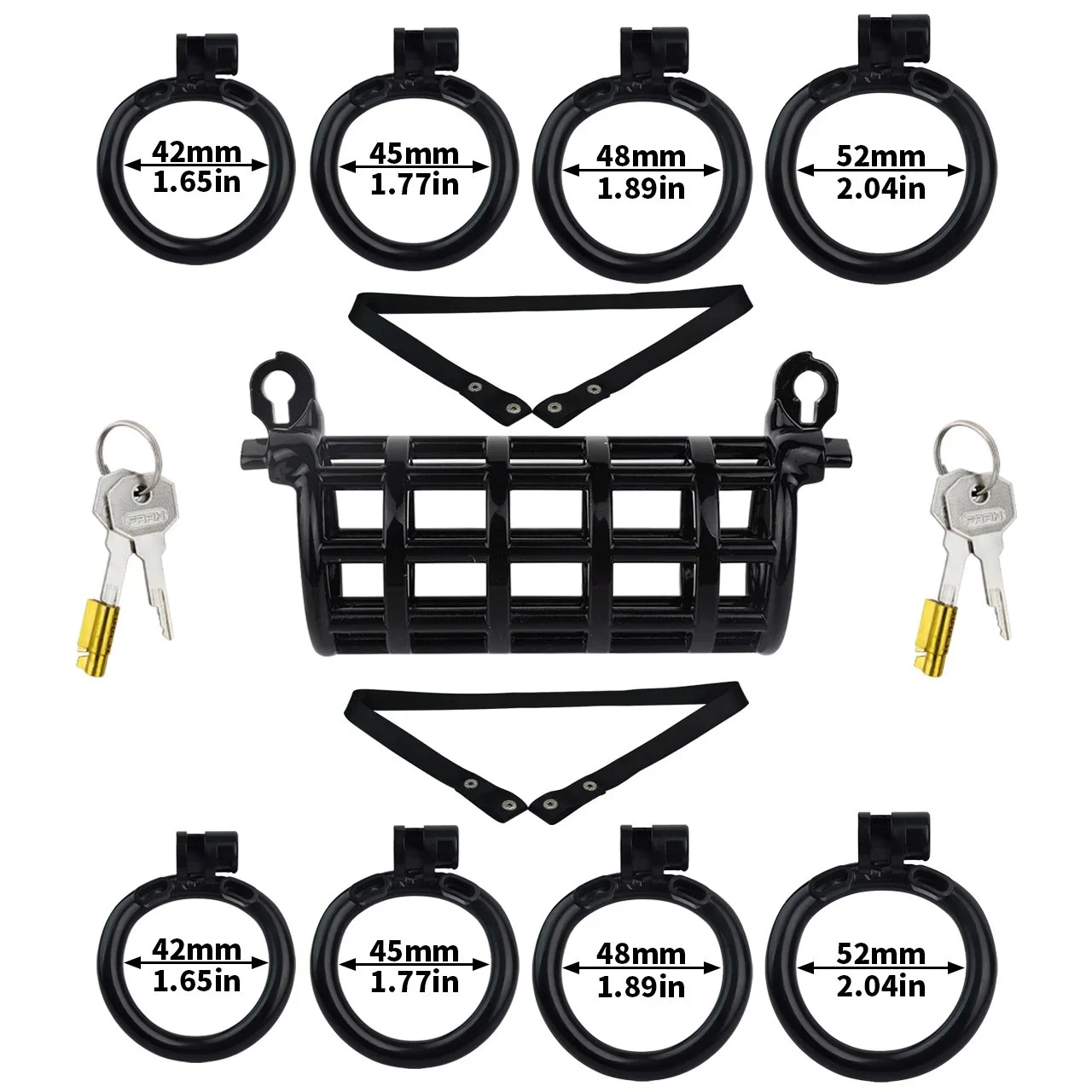 Doubled Head Chastity Cage, Sissy Chastity Cage for Gay Boy,chastity Cage for Men,sissy Chastity Cage Belt