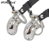 Male Chastity Belt Cock Cage Men Stainless Steel Adult Sex Toys Metal Penis Rings Lock Bondage Device