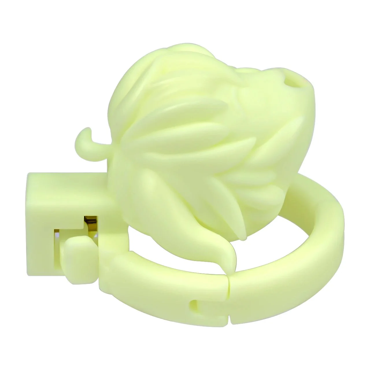 Cartoon Style ABS Resin Male Chastity Cock Cage, Adjustable Snap Rings 40 to 60mm, Cute Design Adult Toy for Men