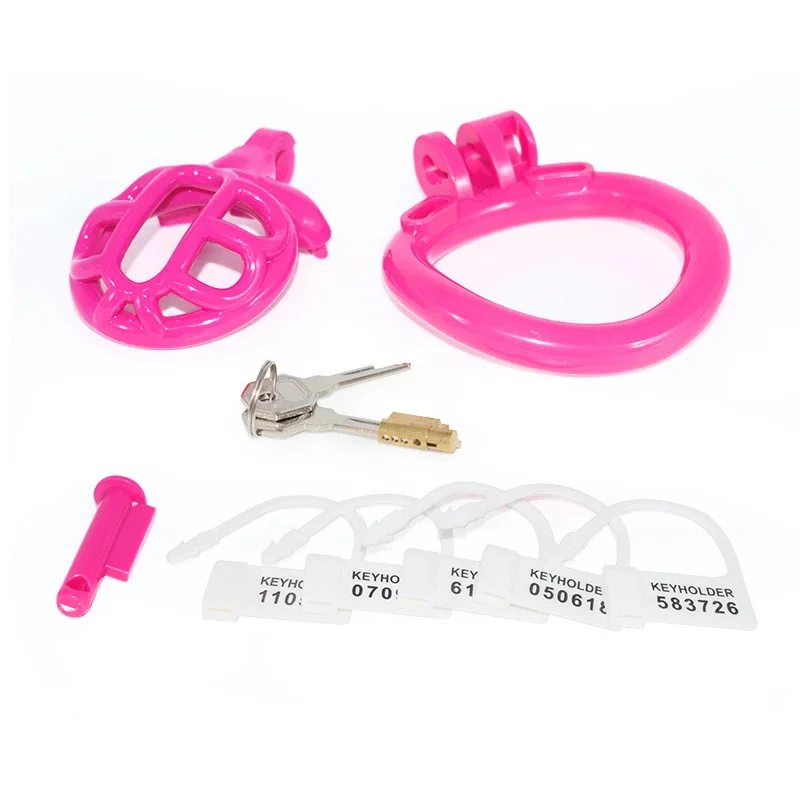 High Quality Resin Male Chastity Lock Plastic Cock Cage Device for Men Fetish Toys With Delay Ejaculation