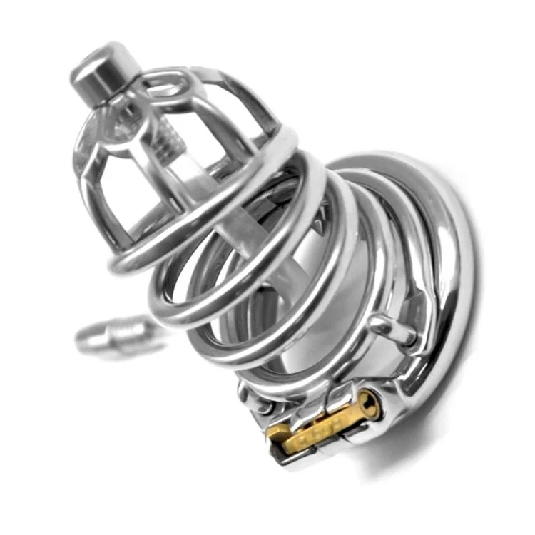 FRRK 5.2cm Man Chastity Cage Metal Lock Penis in Cage with Keyholder+clasp Male Chastity Device
