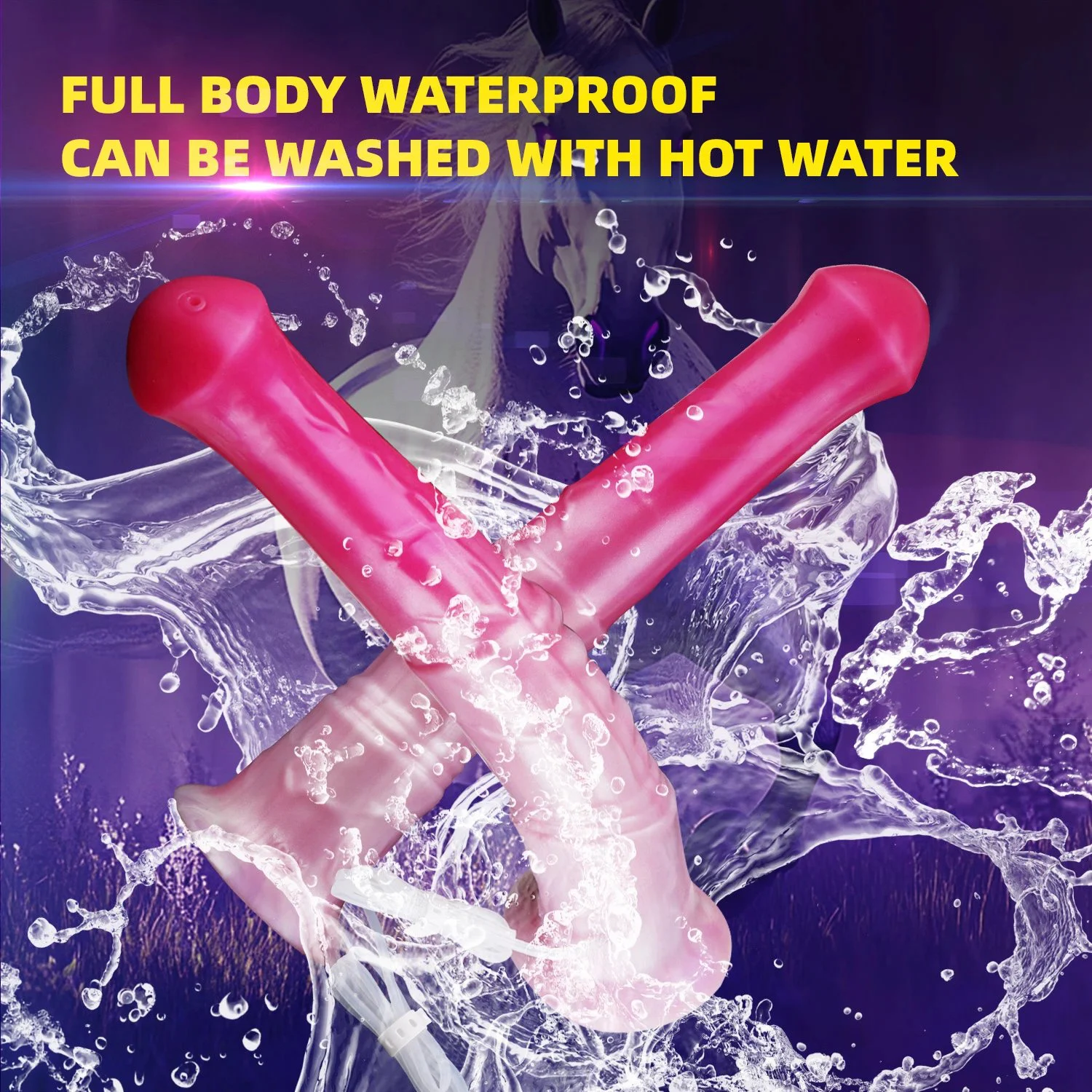 Realistic Horse Dildo Ejaculating Fantasy Long Animal Penis Silicone Anal Dildos for Masturbator Sex Toy for Women Men
