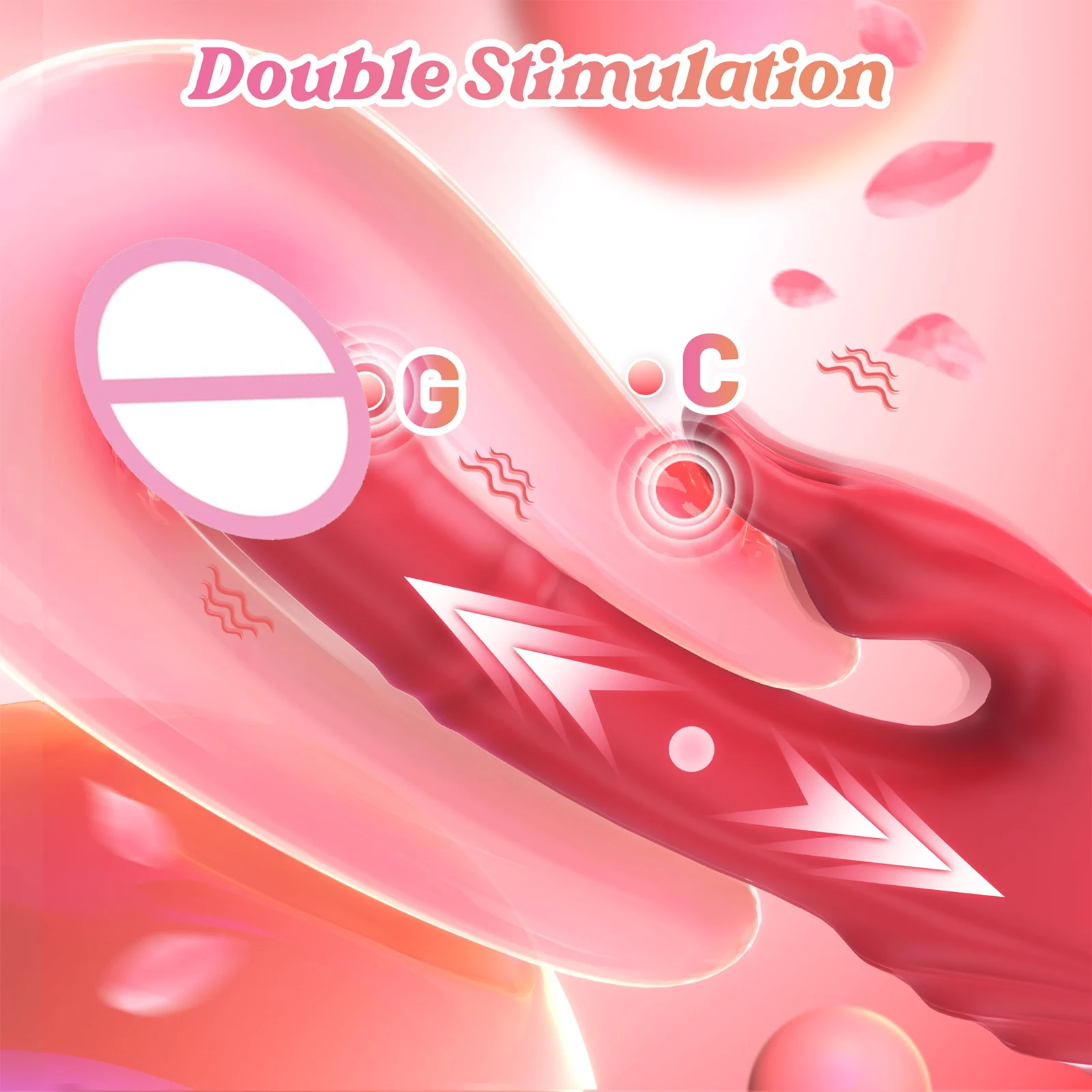 9 Powerful Vibrations Clitoris Stimulator Thrusting Realistic Dildo Vibrator LED Display G-Spot Bunny Rabbit Vibrator for Women