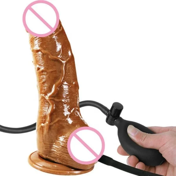Female Masturbation Realistic Huge Inflatable Dildo with Suction Cup Sex Toys Dildo for Women