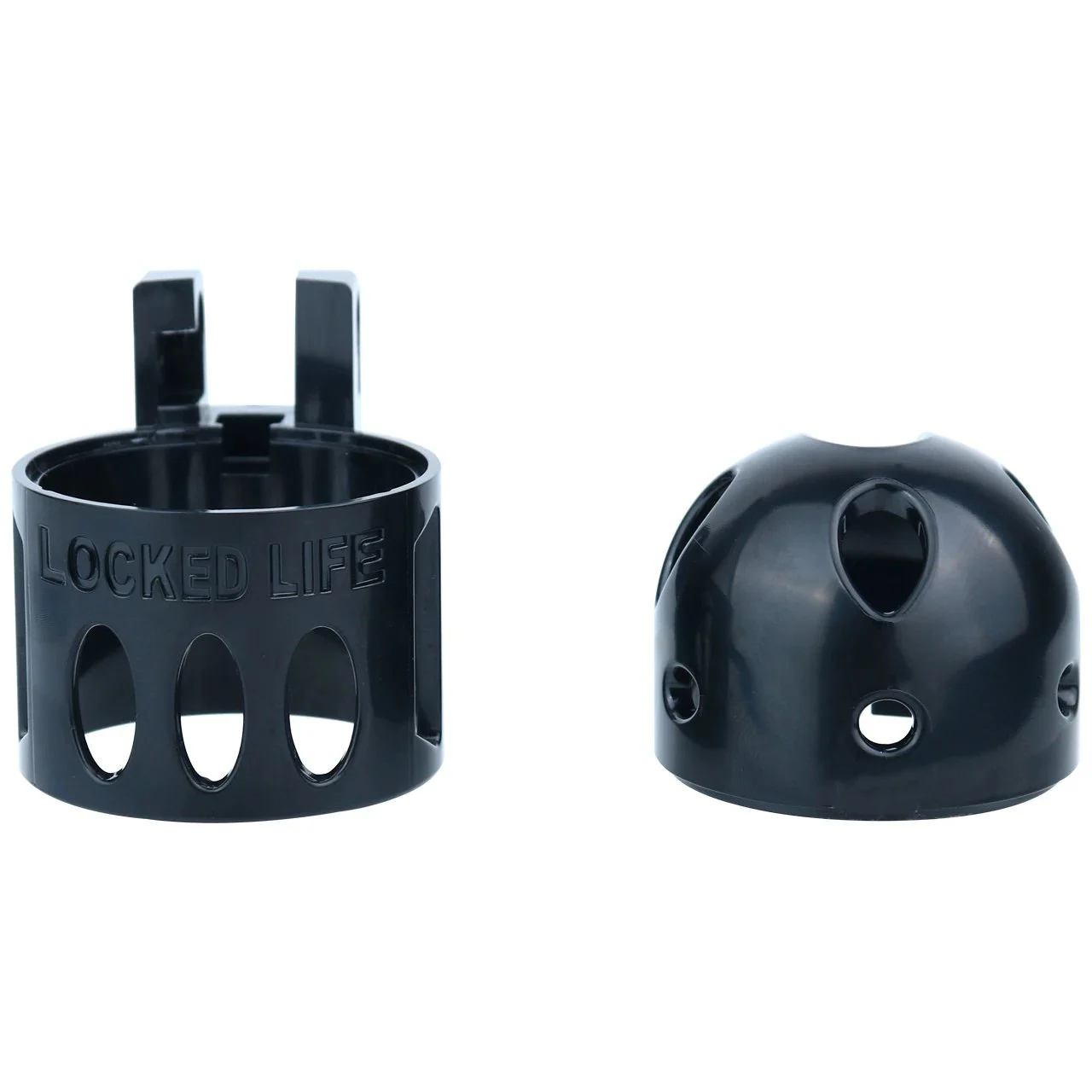 Capsule Shape Chastity Cage Device Lightweight No Base Ring Cock Cage with 9 Size Penis Ring ABS Penis Lock BDSM Fetish Toy
