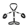PU Leather Harness Body Chest Straps Bondage Handcuffs Bed Restraint Punk Waist Belt Kit Bondage Set for Couples Women