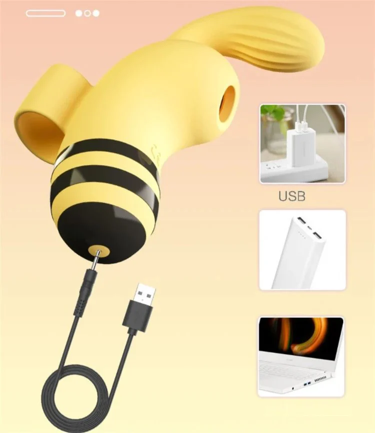 Sex Toys for Women Cute Animal Silicone Nipple Stimulator Mini Finger Clitoral Sucking Bee Vibrator