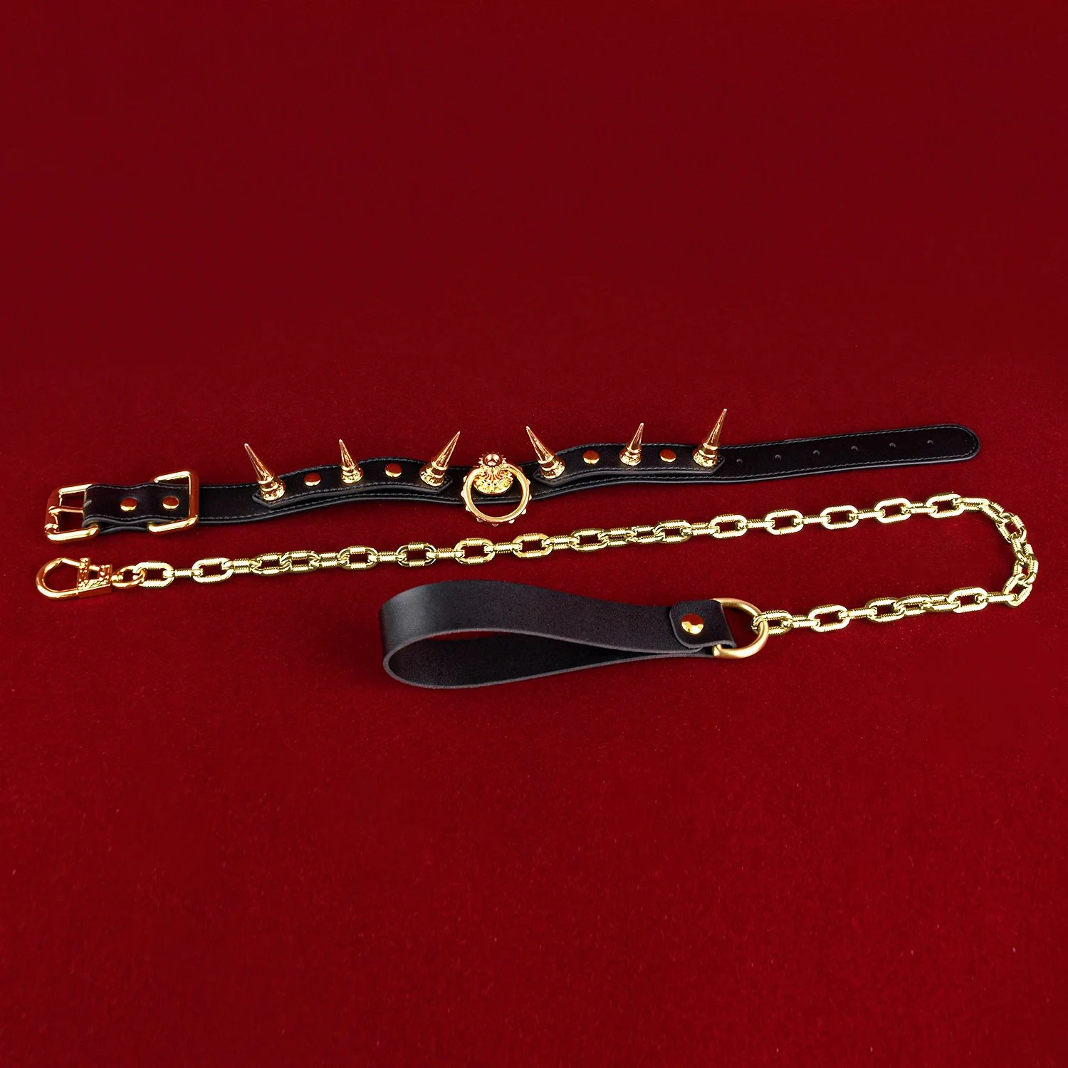 Premium Leather Collar and Leash Set Perfect for Couples Enthusiasts Adult Novelty Toy the ultimate Restraint Experience