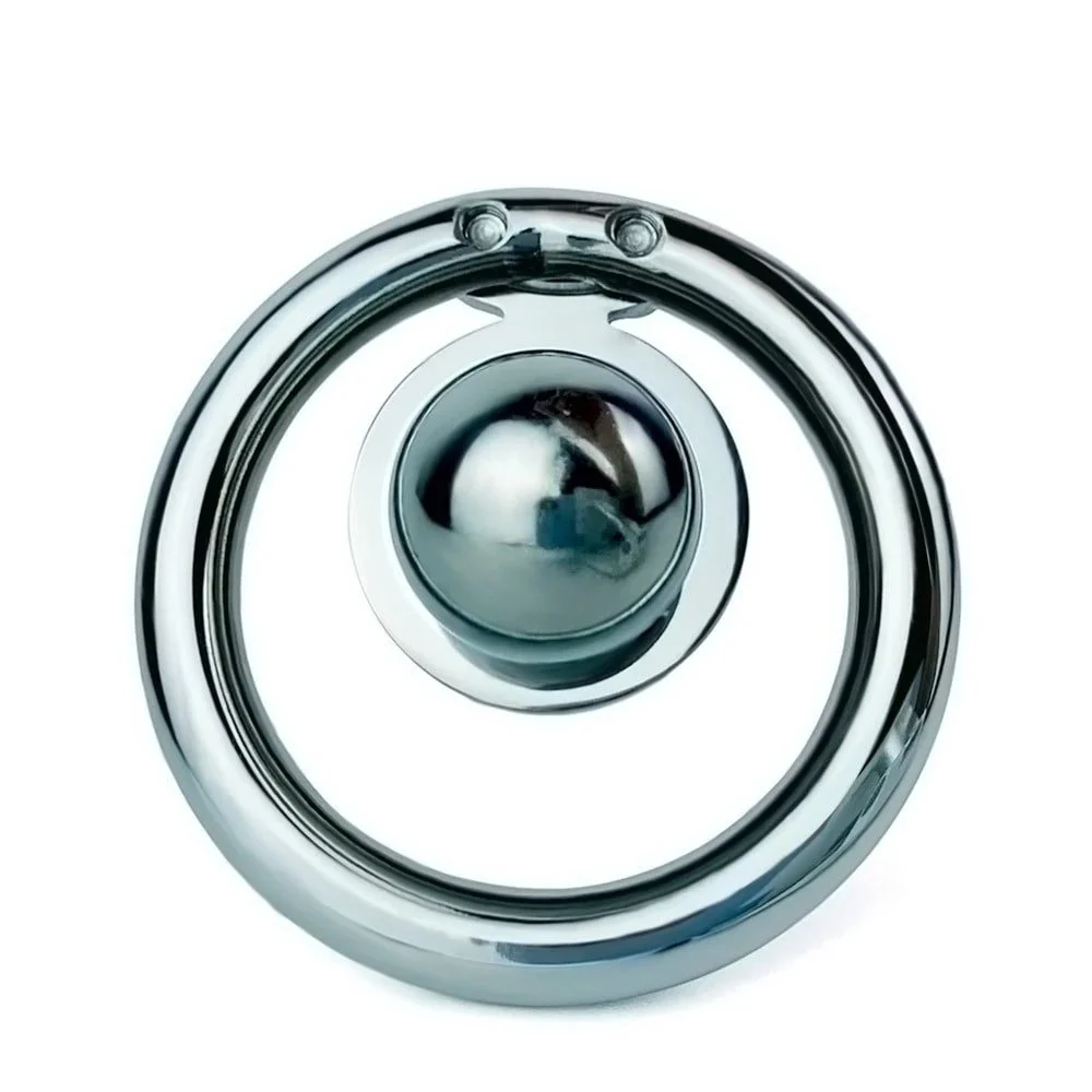 Penis Ring Metal Beads Heavy Stainless Steel Simple Chastity Cage Men's BDSM Sex Toys Ring Chastity Device Sex Toys