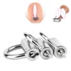 Piercing Lock Pad Chastity Lock with Key,Chastity Cage Ring Locked Chastity Piercing Steel Lock Chastity Cage Device