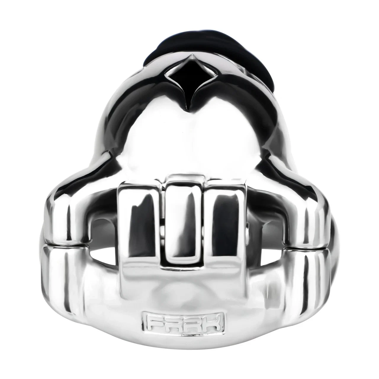 Stainless Steel Male Chastity Lock with Wearable Catheter, Realistic Sensation Penis Cage for BDSM Play