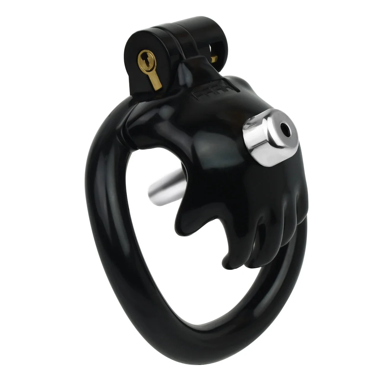Male Chastity Lock Wearable High Quality Resin Penis Wearable Lock with Catheter Chastity Device Alternative Sex Toys