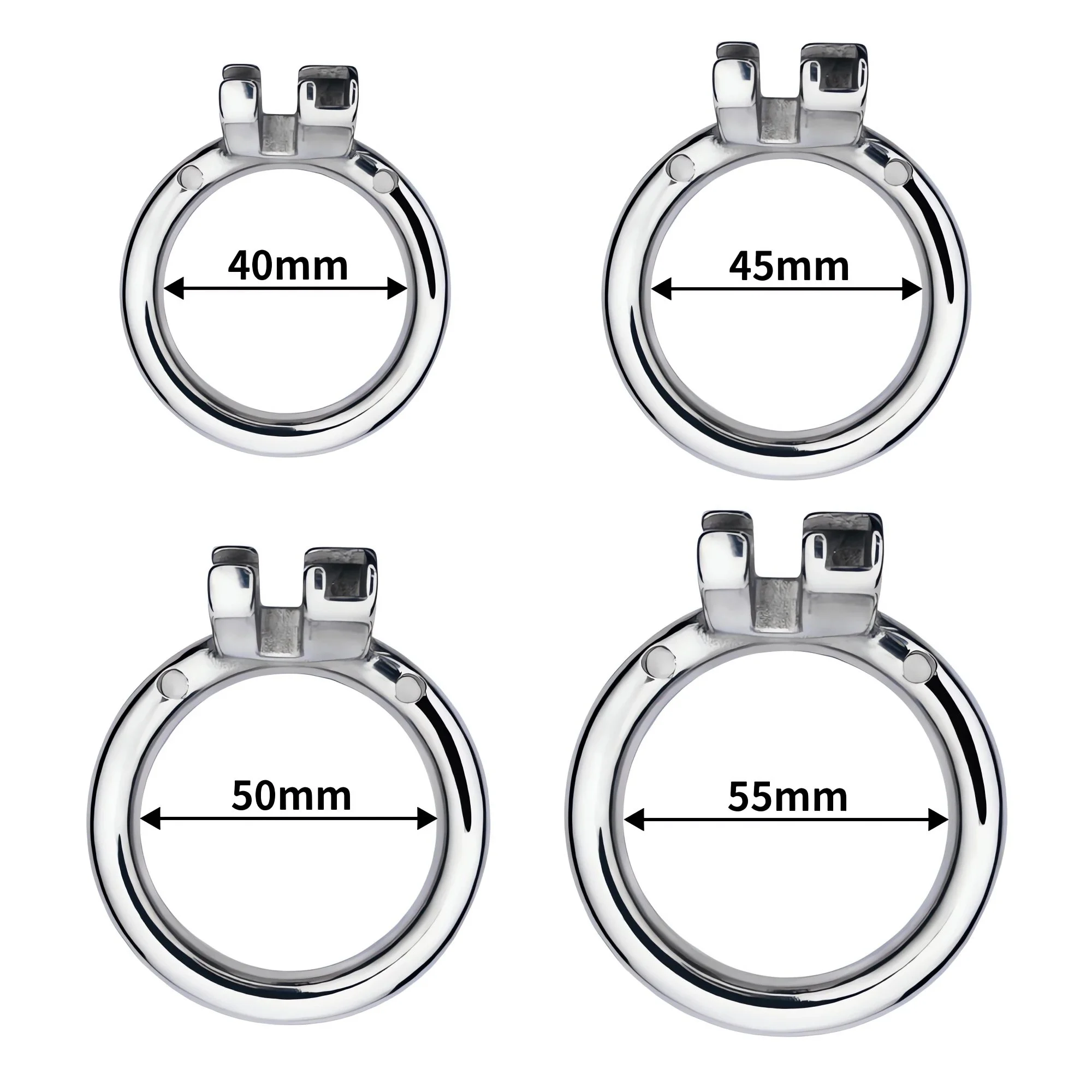 Male Cock Cage Chastity Device Novelty Sissy Inverted Chastity Cage CBT Game Stainless Steel Negative Ring