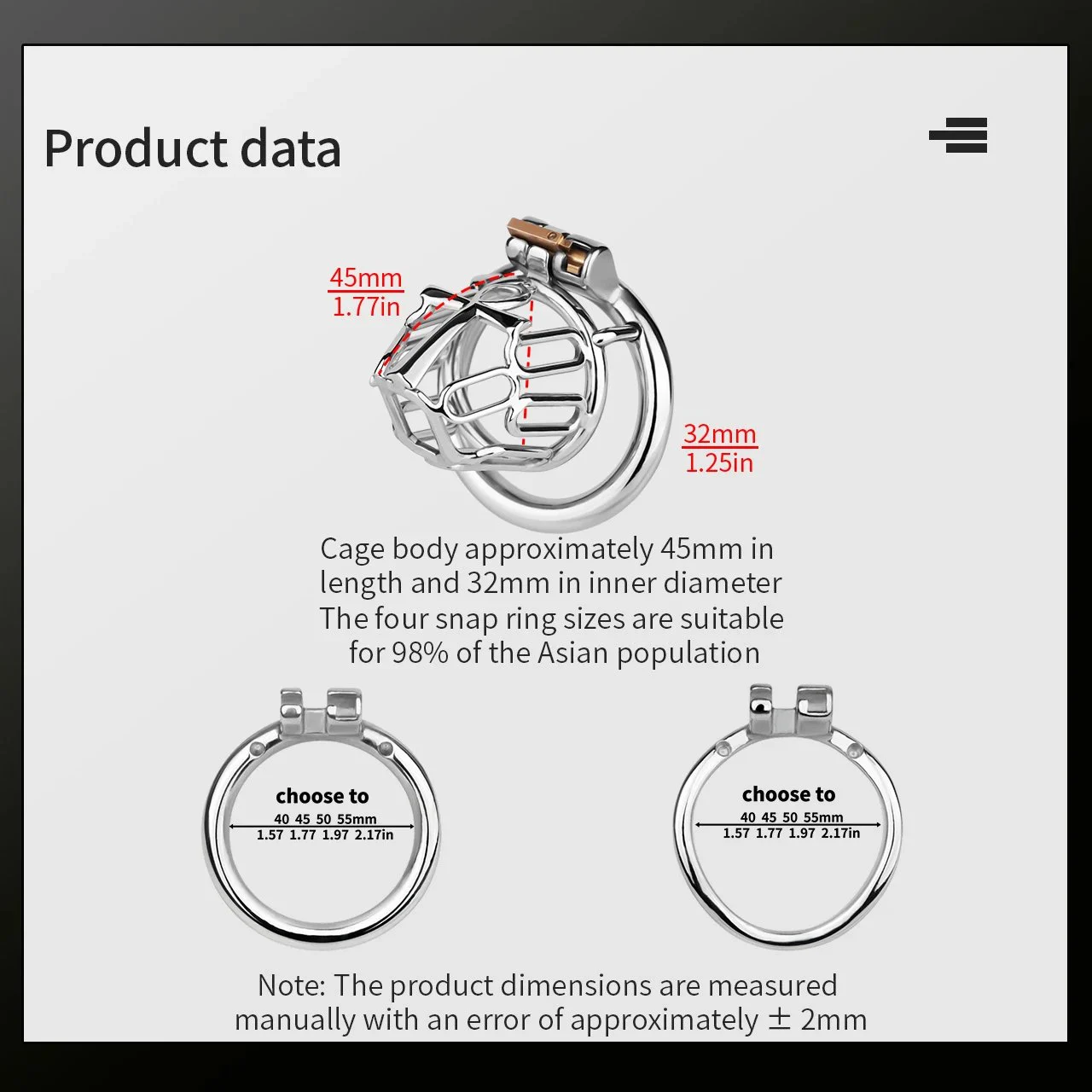 Stainless Steel Male Chastity Device Series Designed for BDSM Male Restraint Enthusiasts Breathable Penis Cage Adult Novelty Toy