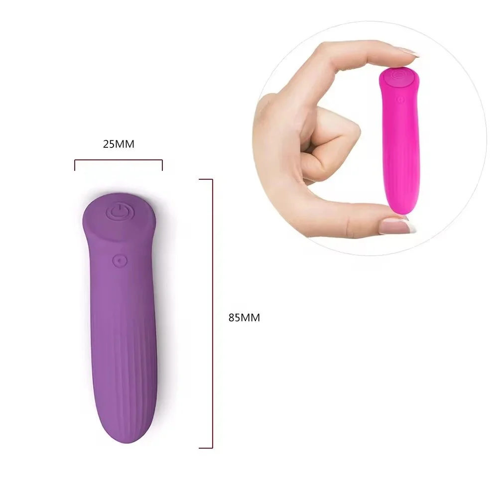 Silicone Bullet Vibrators USB Rechargeable Mini Bullet Vibrators Sex Toys for Female Masturbation