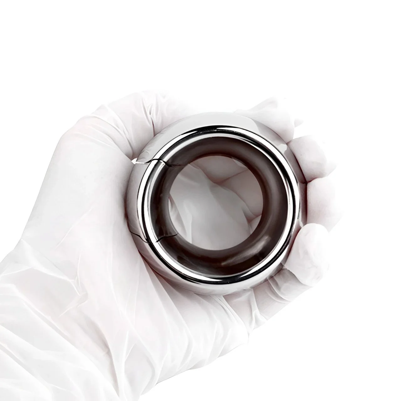 Stainless Steel Penis Bondage Cock Ring Heavy Male Ball Sex Toys for Male Delay Ejaculation Sex Toy Men