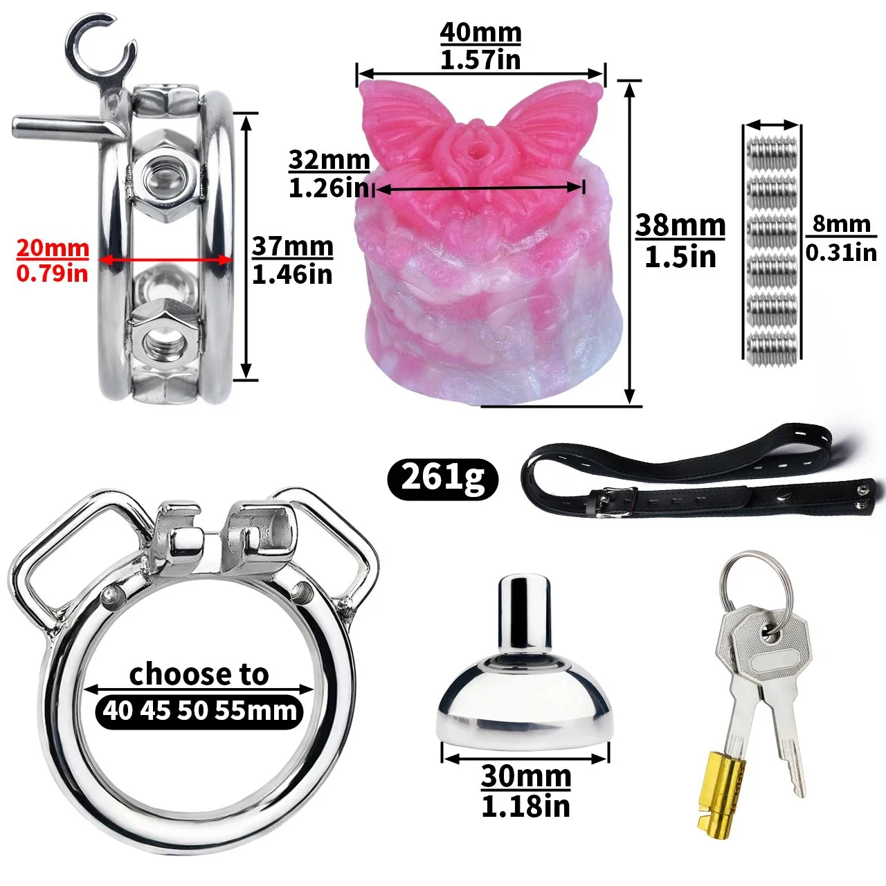 Strap on Two Color butterfly Cock Cage for Male Guy Sissy Sex Tools Chastity Device Erotic Cosplay