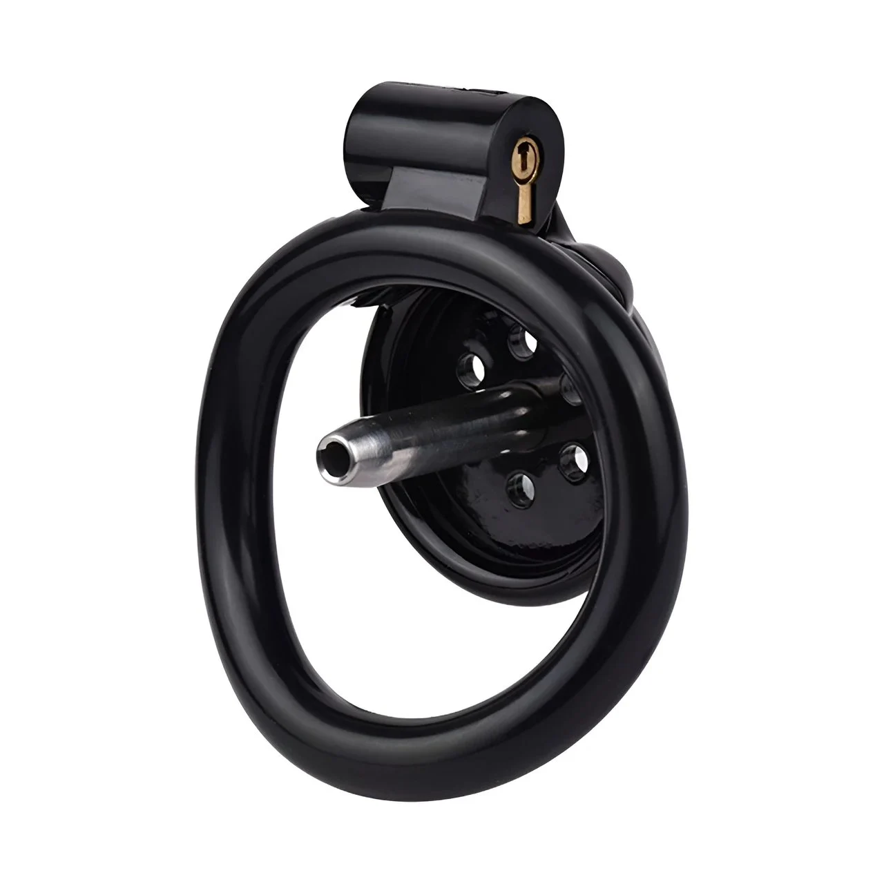 New Male Chastity Cage with Lock Urethral Catheter Penis Ring Cock Cage for Men, 4 Sizes Available