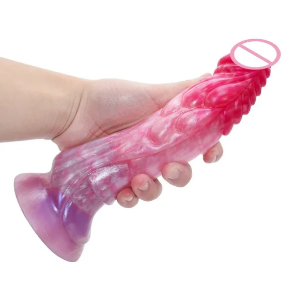 Realistic Fantasy Soft Huge Dildo Imitated Scaly Animal Sex Toy Rubber Dildo for Women Men