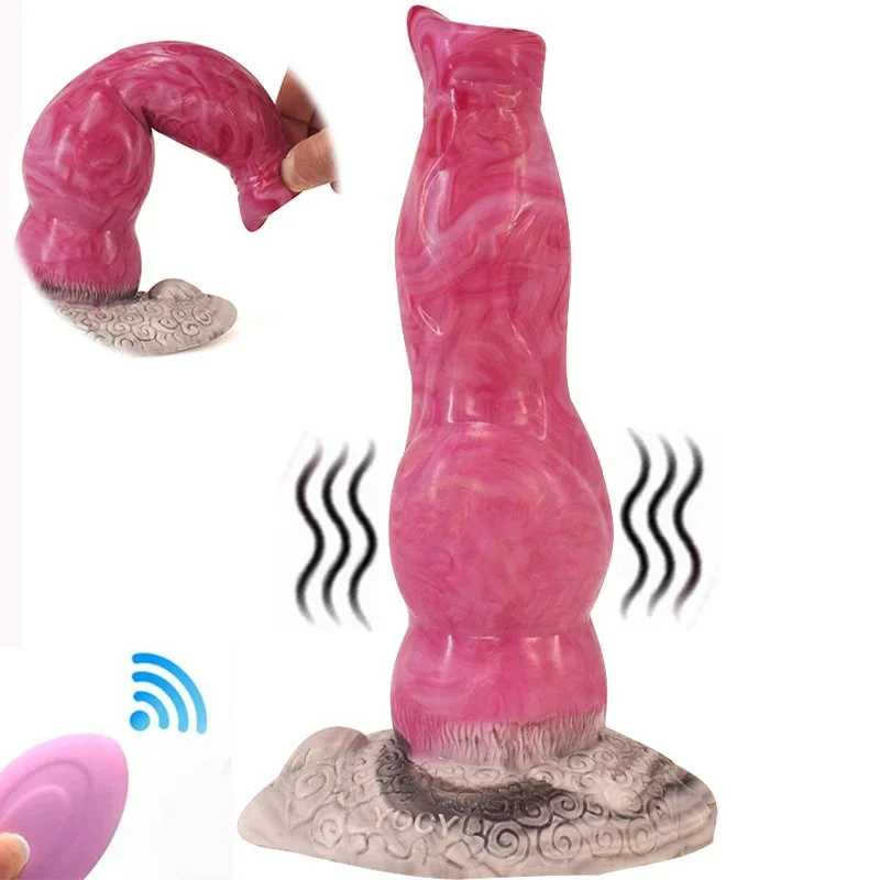 8.5 Inch Vibrator Fantastic Animal Erotic Sex Toy Monster Dildo Gory Color Realistic Dog Dildo for Women