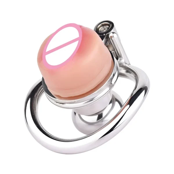 Transvestite Series Chastity Lock Cock Cages Adult Sex Toy Stainless Steel Male Chastity Cage Men's Cock Locks