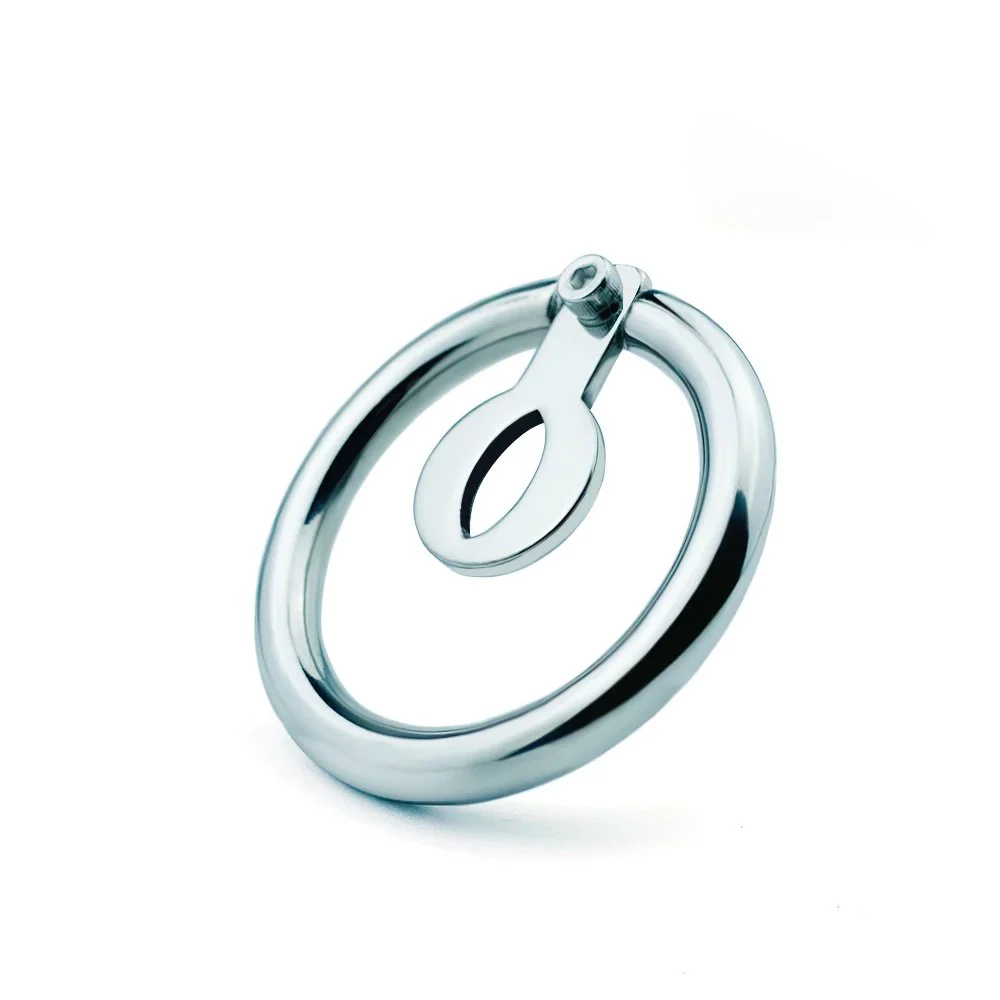 Total High 24mm 304 Stainless Steel Artificial Male Chastity Belt Plug for Men