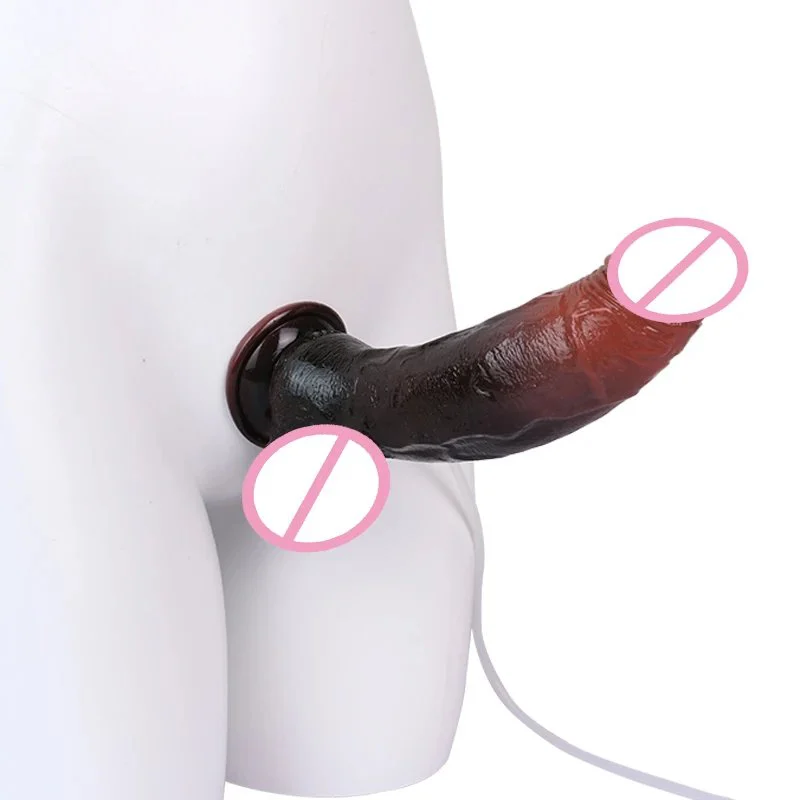Realistic Long Squirting Dildo With Suction Cup Skin Touch Ejaculation Penis Anal Sex Toys for Women Masturbators