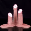 Realistic Penile Sheath 3 Different Sizes Male Wolf Braces for Men Condom Soft Liquid Silicone Waterproof IPX5 Adult Sex Toys