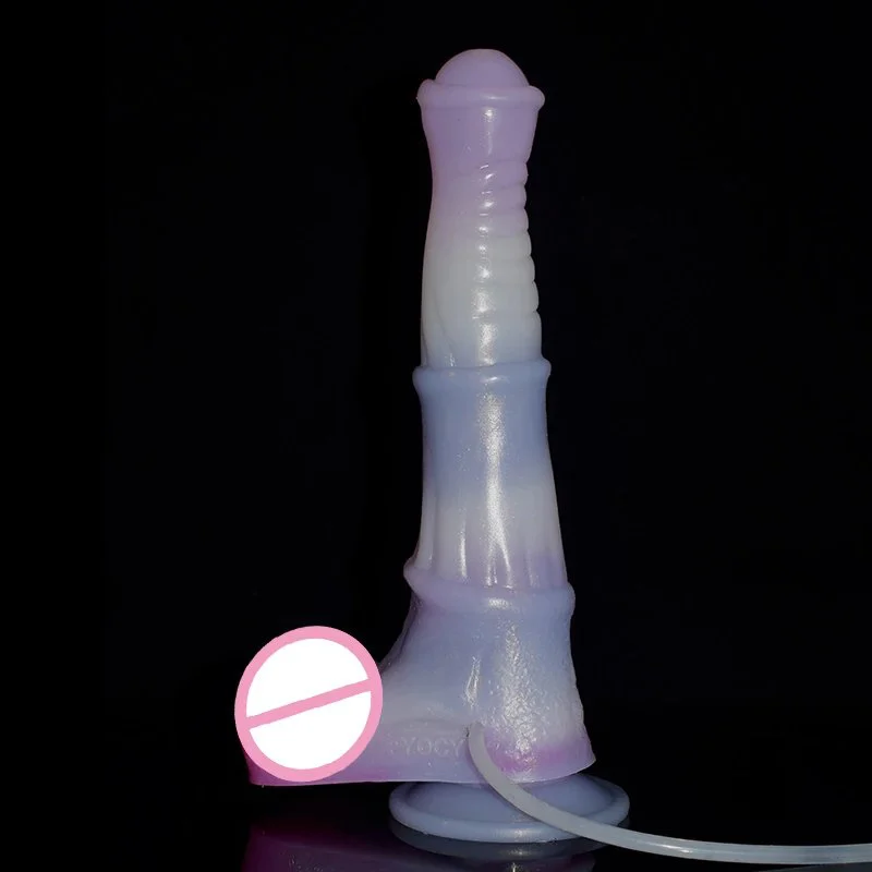 Rough Beast Ejaculating Orgasm Toy Dildo Horse Realistic Squirting Function Animal Penis With Suction Cup for Women Men Anal Sex
