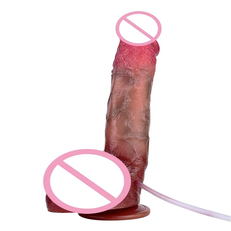 9 Inches Realistic Dildo Silicone Strap on Ejaculation Sex Toys for Women Skin Touch Squirting Penis Female Masturbator