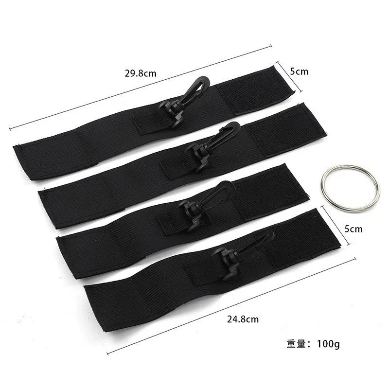 Adult Sex Black Ribbon Easy Hand and Foot Cuff Female Binding and Restraint Equipment