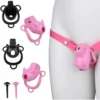 Resin Male Wearable Chastity Lock Bondage Penis 2 Color Imp Penis Cage