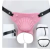 Male Deep Sea Transvestite Chastity Pants Series Shell Silicone Comfortable Chastity Cage with Drooping Catheterization Hole