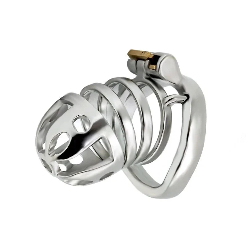 Male Chastity Device Cock Cage, Wearable Slave Body Control Locking Sex Toy for Men