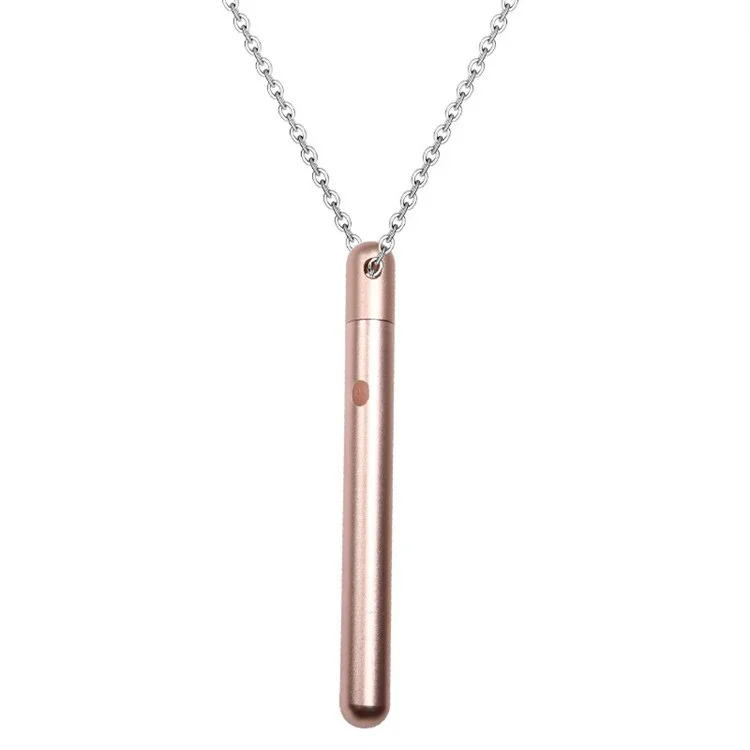 Rechargeable Waterproof 7 Frequency Steel Sex Toy Women Dildo Vibrating Necklace Vibrator Bullet