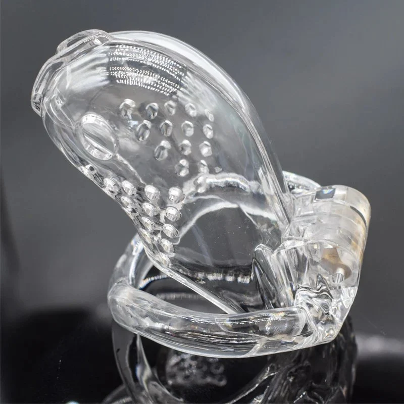 Lifelike Gold Fish Model Plastic Penis Cage 3.89 Inch Mini Cute Male Chastity Device with Four Different Size Couple Domination