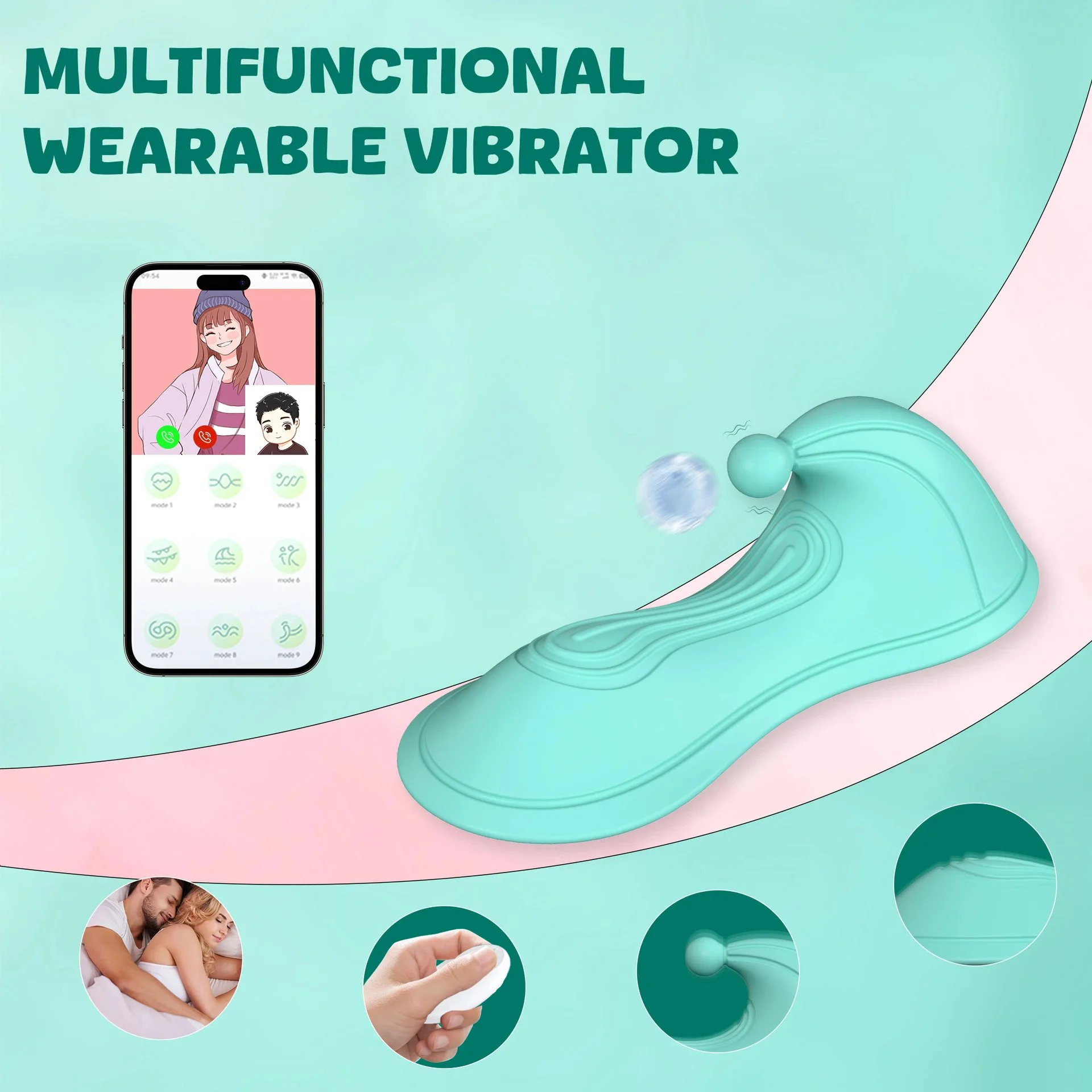 Remote Control Adult Vibrator Wearable Jumping for Egg Female Masturbator Erotic Products