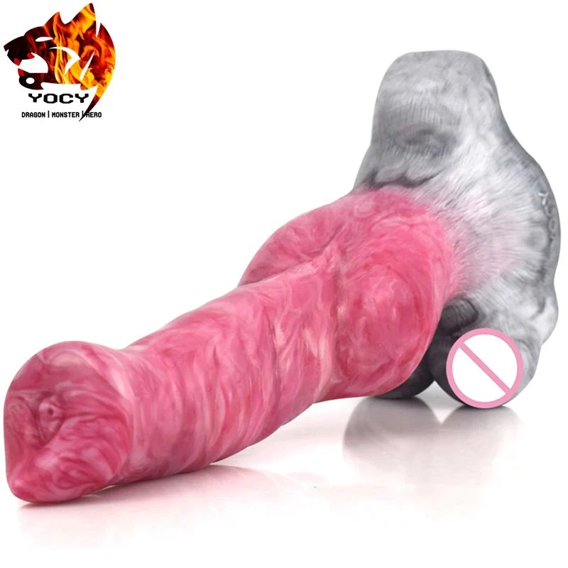 Huge Fantasy Animal Wolf Penis for Women Big Anal Plug Sex Toys Dildo with Suction Cup Adult Woman Masturbating Soft Dildos